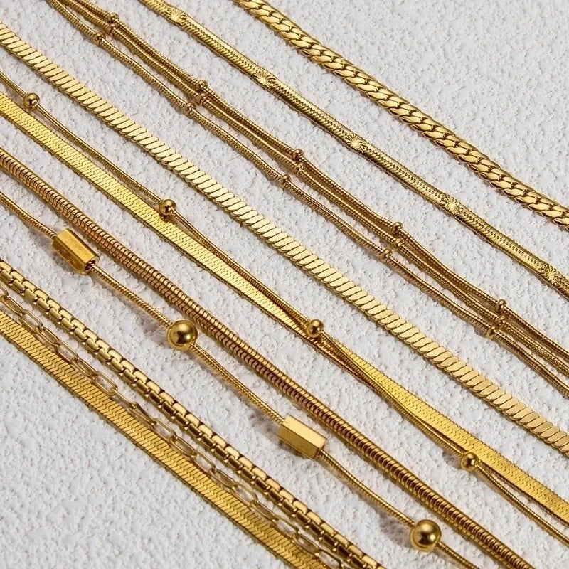 Retro Waves 304 Stainless Steel Bracelets In Bulk