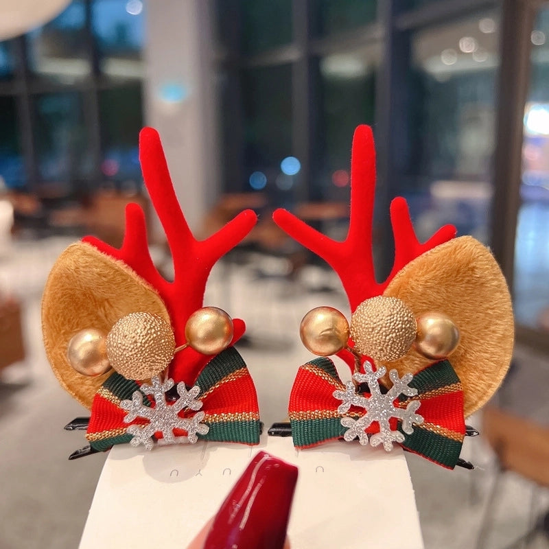 Christmas Cartoon Style Antlers Plastic Festival Costume Props