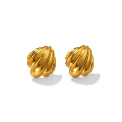 1 Pair IG Style Marine Style Modern Style Irregular Irregular Plating 304 Stainless Steel 316 Stainless Steel 18K Gold Plated Ear Studs