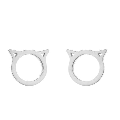 1 Pair Minimalist Animal Plating 304 Stainless Steel 18K Gold Plated Ear Studs