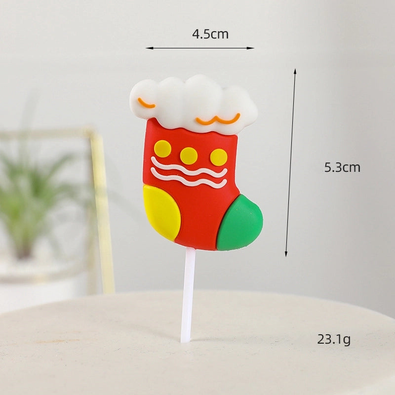 Christmas Santa Claus Soft Glue Party Cake Decorating Supplies