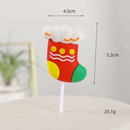 Christmas Santa Claus Soft Glue Party Cake Decorating Supplies