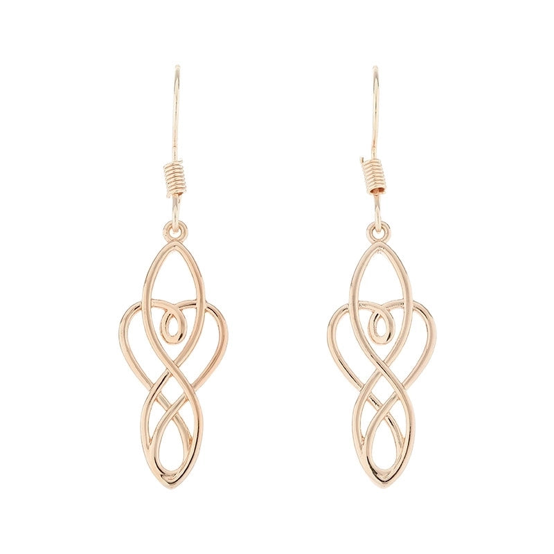 1 Pair Vintage Style Water Droplets Copper Drop Earrings