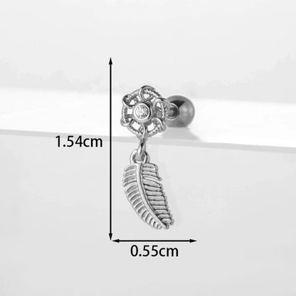 Ear Cartilage Rings & Studs Flower 316L Stainless Steel Copper