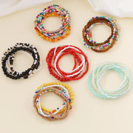 Women Bohemian Heart Bead Bracelets