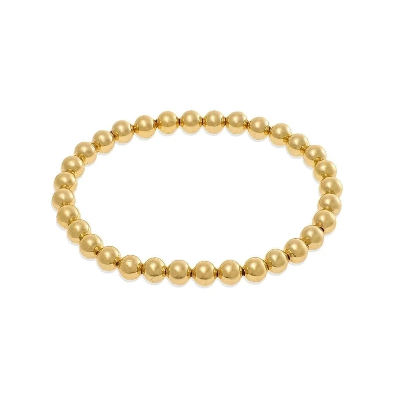 Copper Beaded Plating Geometric Bracelets