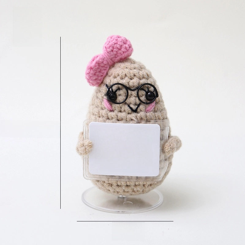 Cute Fruit Heart Shape Flower Yarn Daily Decorations Table Decoration