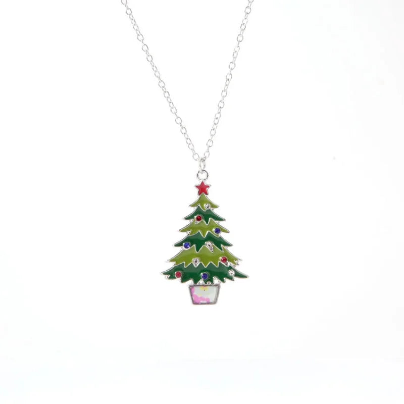 Christmas Cartoon Style Christmas Tree Alloy Party