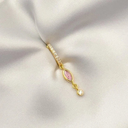 1 Pair Ig Style Horse Eye Inlay Copper Zircon Drop Earrings