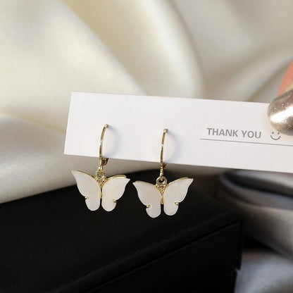 1 Pair Minimalist Round Inlay Alloy Pearl Zircon Drop Earrings