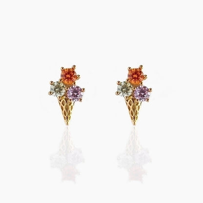 Ethnic Style Geometric Artificial Gemstones Earrings