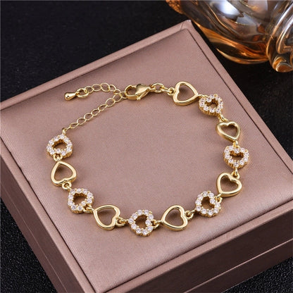 Vintage Style Minimalist Animal Letter Copper Bracelets Cuban Link Chain Curb Chain Cable Chain Box Chain