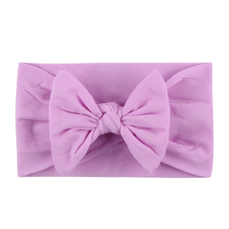 Kid's Fashion Solid Color Bow Knot Cloth Braid Hair Band