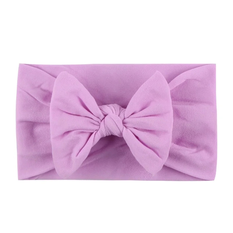 Kid's Fashion Solid Color Bow Knot Cloth Braid Hair Band