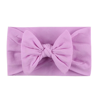 Kid's Fashion Solid Color Bow Knot Cloth Braid Hair Band