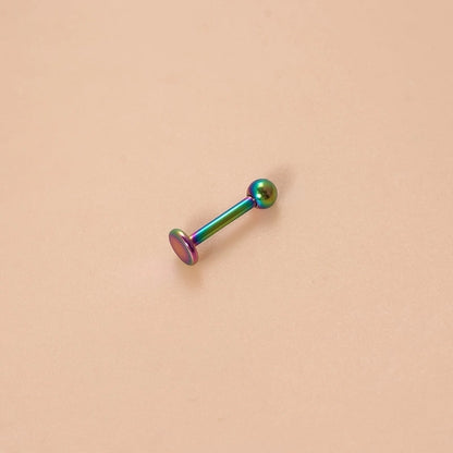 Classic Style Ball Pure Titanium Plating 18k Gold Plated Lip Stud Eyebrow Nails Ear Studs