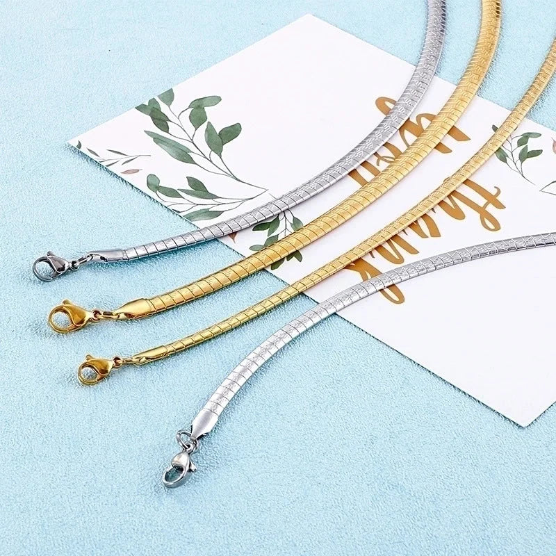 Titanium Steel 18K Gold Plated Fashion Plating Geometric Choker
