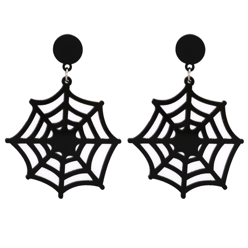 Halloween Pumpkin Ghost Acrylic Resin Earrings