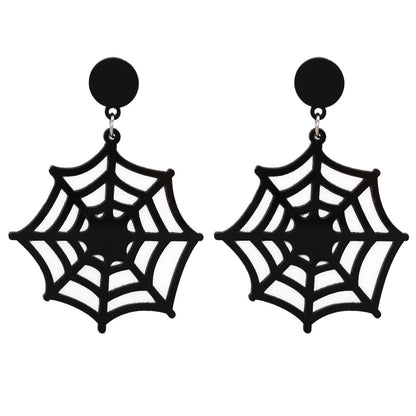 Halloween Pumpkin Ghost Acrylic Resin Earrings