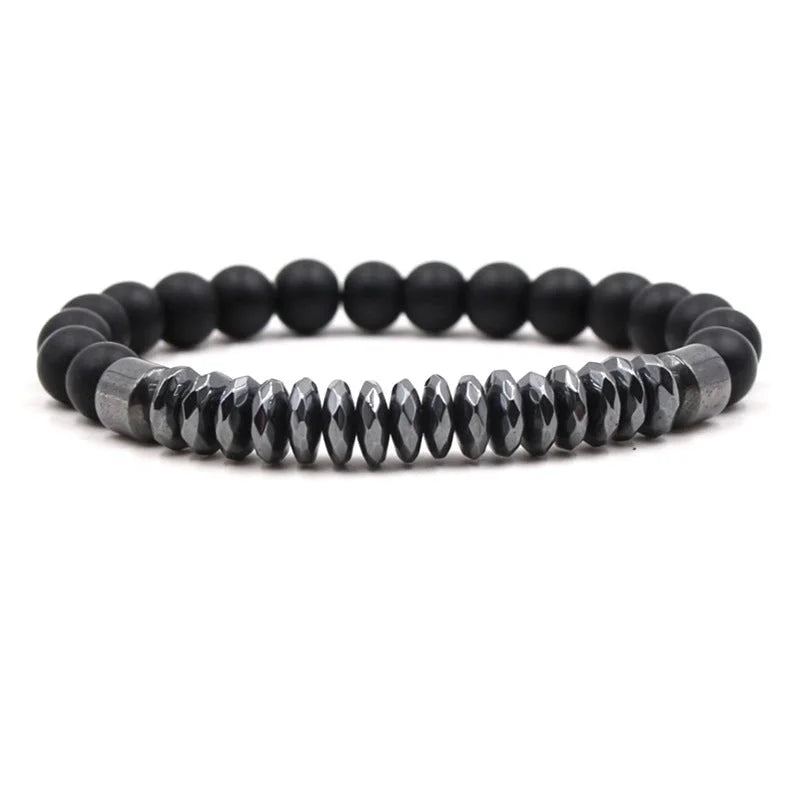 Minimalist Geometric Natural Stone Beaded Bracelets 1 Piece