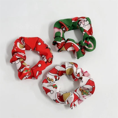 Christmas Minimalist Women's Christmas Tree Santa Claus Hair Tie