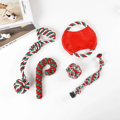 Cute Cotton Rope Christmas Infinite Twist Pet Toys