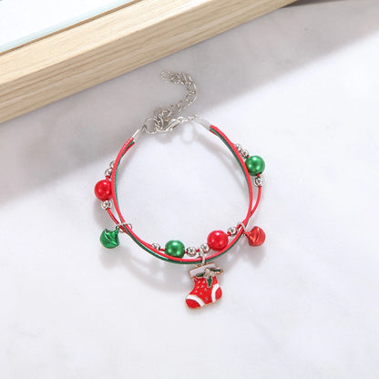 Cute Cartoon Character Alloy Plating Flakes Elk Christmas Women's