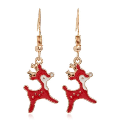 Fashion Christmas Tree Santa Claus Alloy Plating Women's Drop Earrings 1 Pair