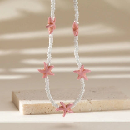 Copper Inlay Star Turquoise Necklace