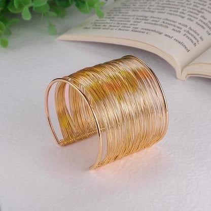 Alloy Gold Plated Silver Plated Hip-Hop Classic Style Streetwear Plating Hollow Out Inlay Animal Artificial Crystal Artificial Pearls Zircon Wristband Bangle