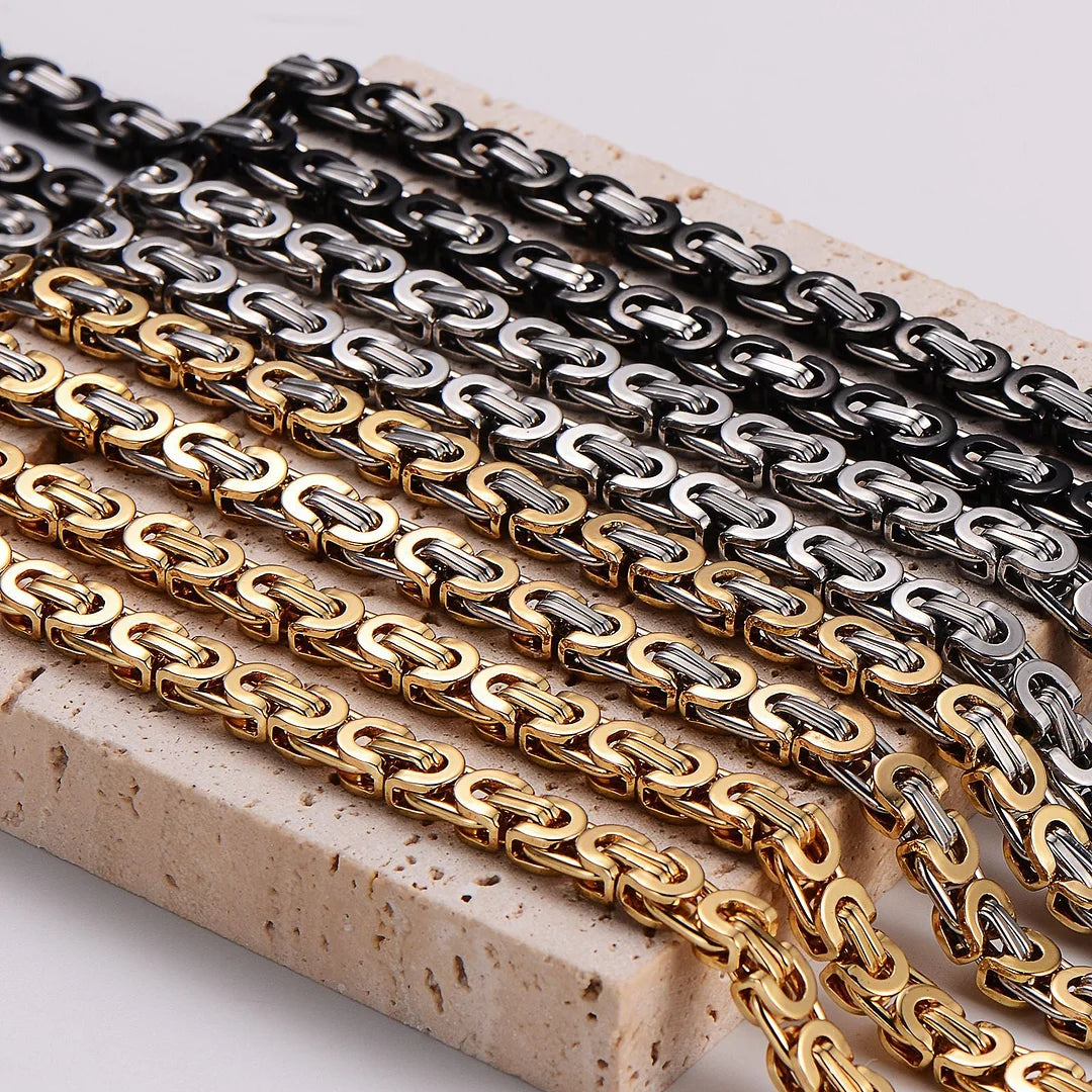 IG Style Circle Stainless Steel Electroplating Necklaces