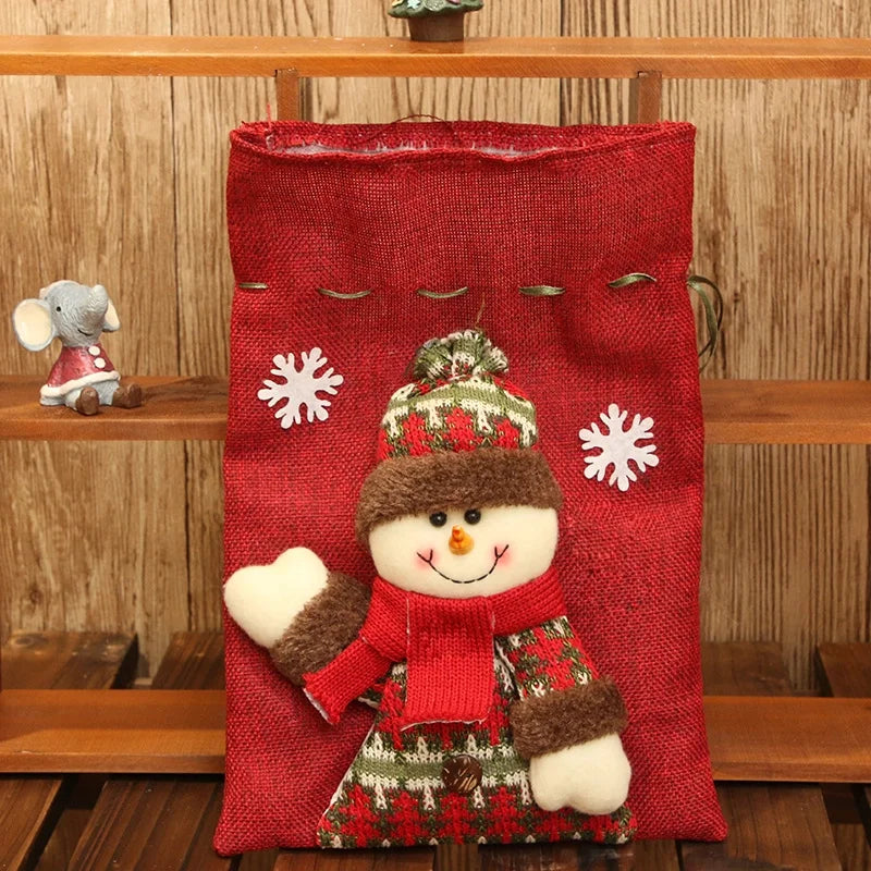 Christmas Cute Santa Claus Party Festival Gift Bags
