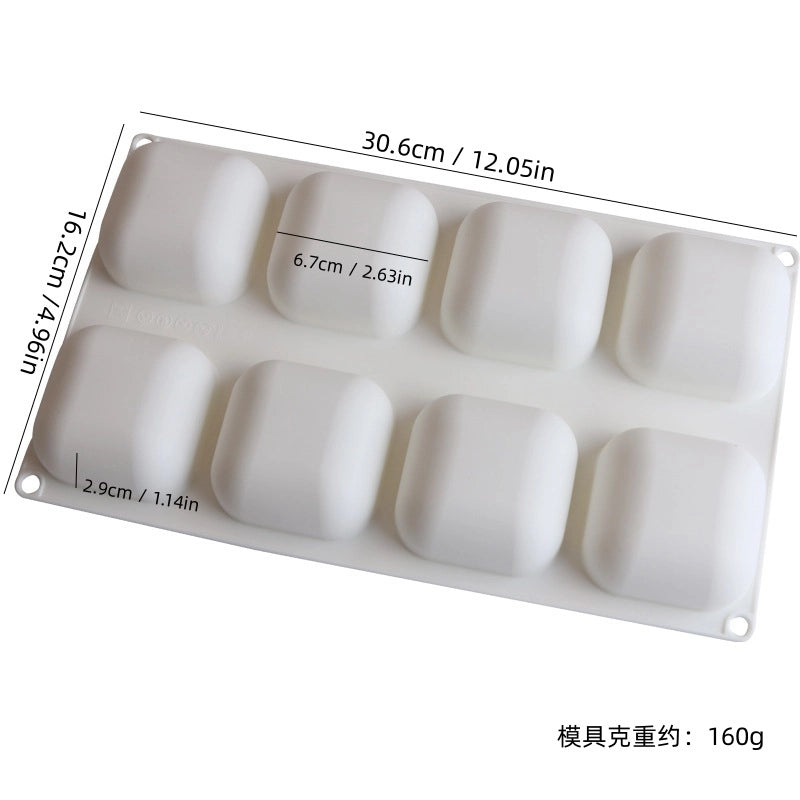 Casual Geometric Heart Shape Rose Silica Gel Kitchen Molds 1 Piece