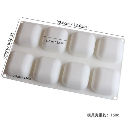 Casual Geometric Heart Shape Rose Silica Gel Kitchen Molds 1 Piece