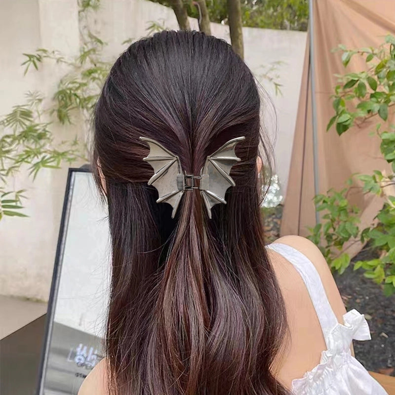 Halloween Cute Funny Women's Bat Metal Hair Claws