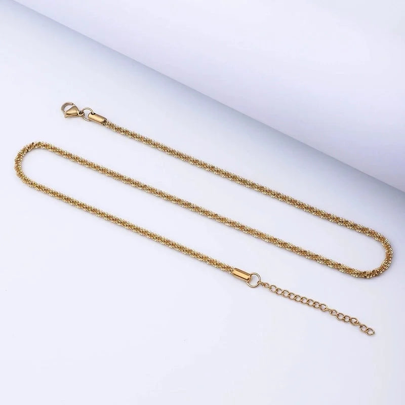 Stainless Steel Minimalist Geometric Plating Necklace