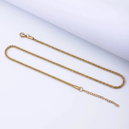 Stainless Steel Minimalist Geometric Plating Necklace