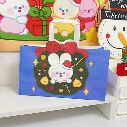 Elegant Cute Lady Animal White Cowhide Party Birthday Gift Bags