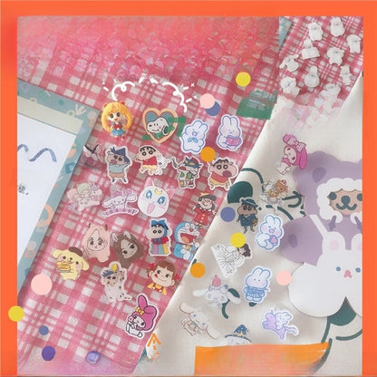 Creative Storage Pp Cartoon Cute Christmas Plastic Clip Style Random