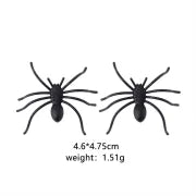 1 Pair Punk Skull Handmade Resin Drop Earrings