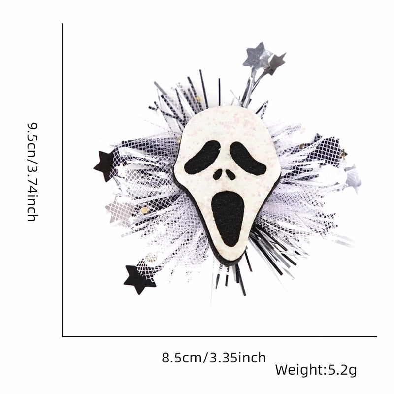 Halloween Gothic Women's Color Block Plastic Hair Clip