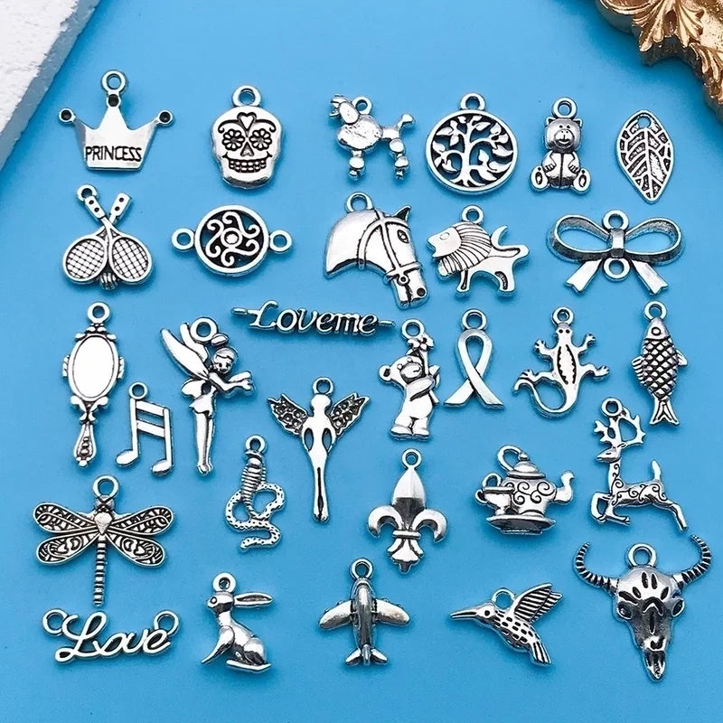 1 Piece Alloy Heart Shape Life Tree Bow Knot Jewelry Accessories Pendant