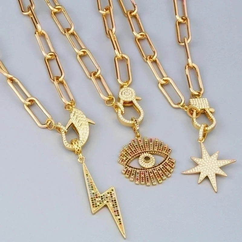 Copper Plating Geometric Necklace