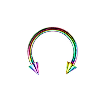 Classic Style Solid Color Stainless Steel Nose Ring In Bulk