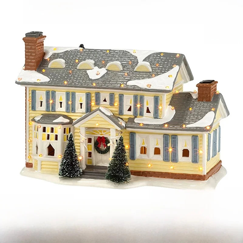 Christmas Fashion House Resin Daily Decorations Table Decoration