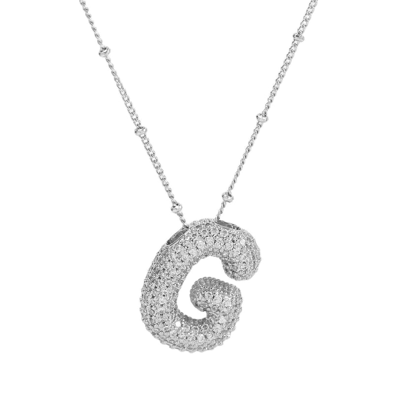 Casual Minimalist Letter Brass Plating Zircon Pendant Necklace 1 Piece