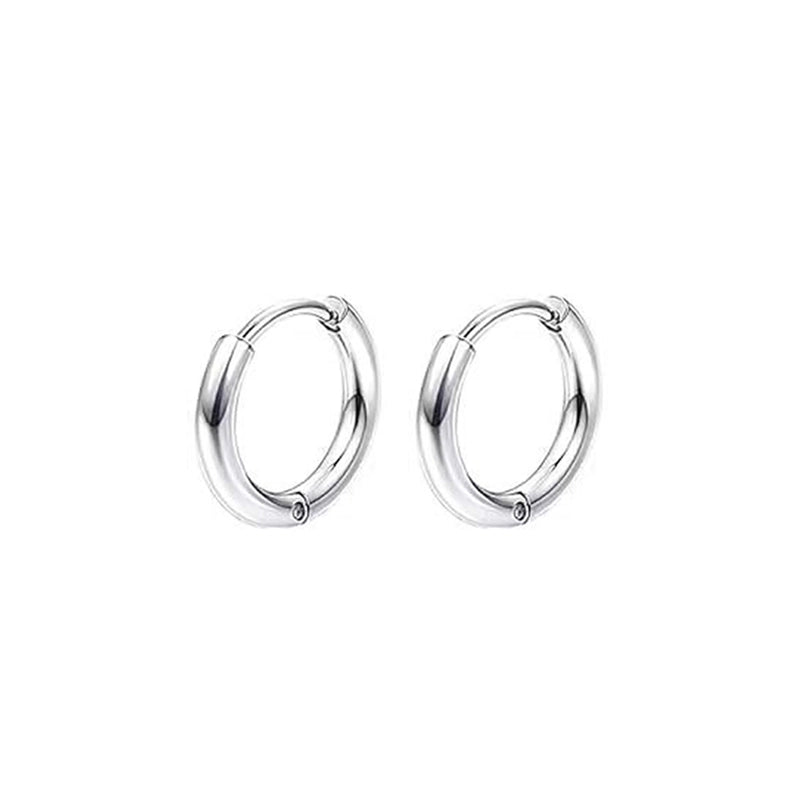 1 Pair Vintage Style Minimalist Round 304 Stainless Steel 18K Gold Plated Stainless Steel Earrings