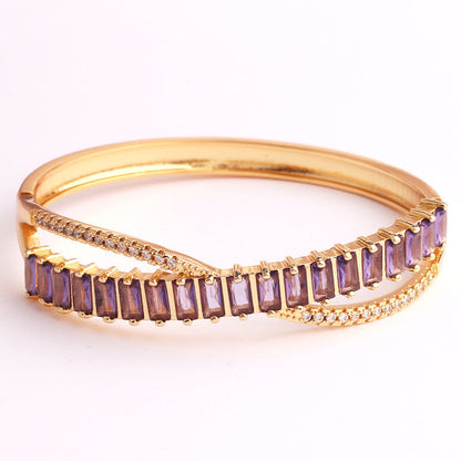 Zircon Electroplating Bangles