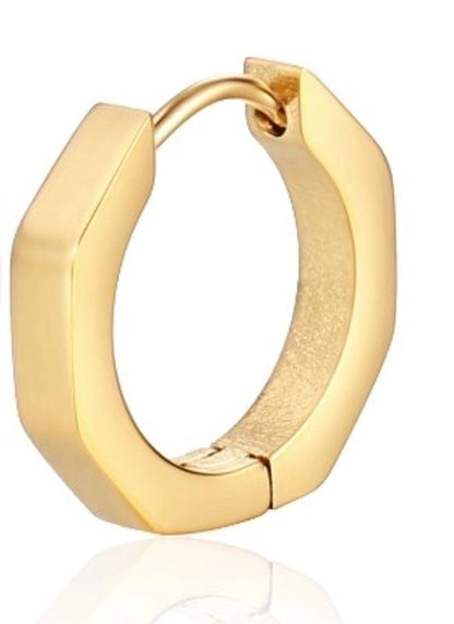 1 Piece Fashion Square Star Heart Shape 201 Stainless Steel 18K Gold Plated Earrings