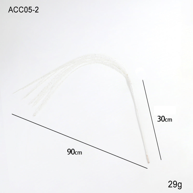 90cm Glitter Sequin Tassel Wheat Spike Christmas Branch Flower Arrangement Single Pack Christmas Tree Vine Decoration Arrangement